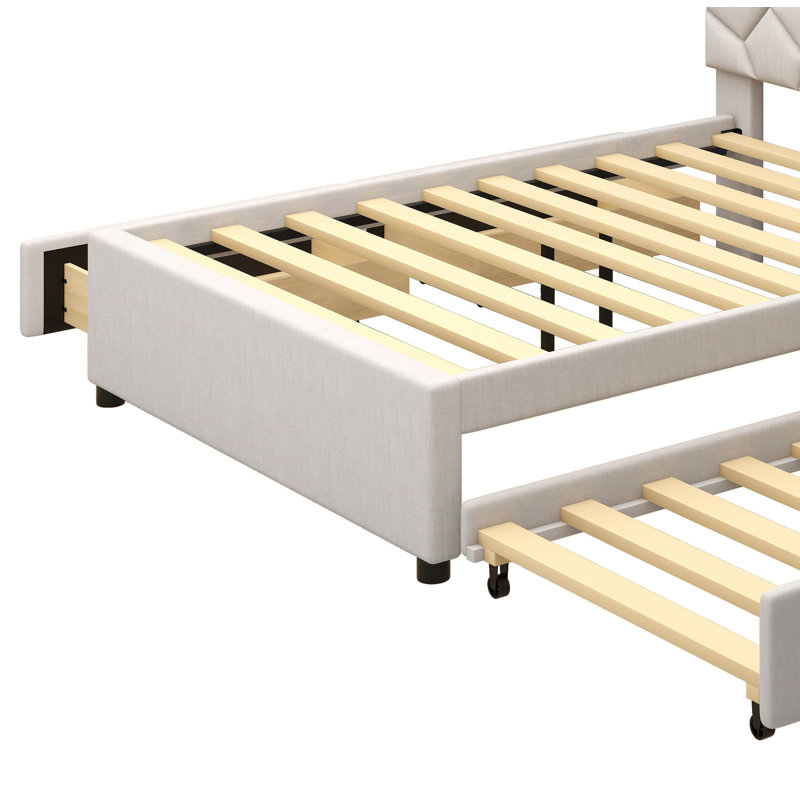 Brayden Studio® Carice Queen Size Kids Bed with Trundle Wayfair